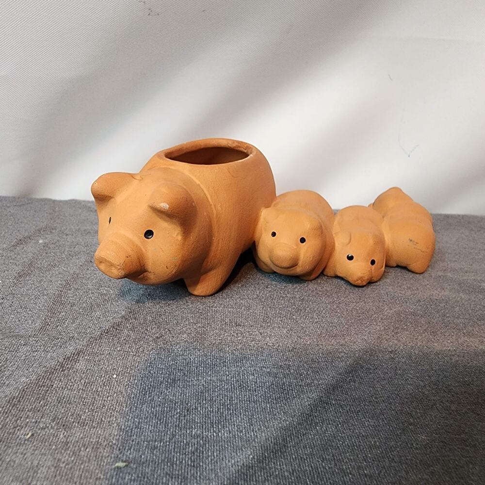 Miniature Pig Pottery-Applause 1987- Made in Taiwan R.O.C.